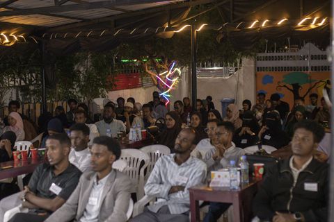Audience at a creative meet-up
