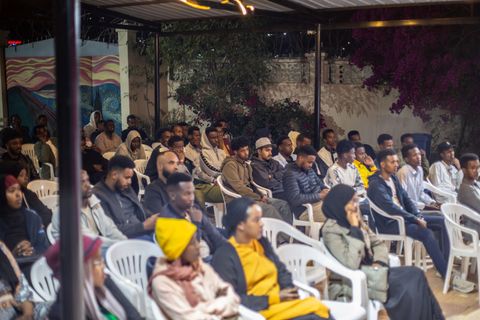 Audience at a recording