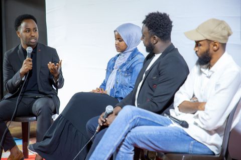 Panel of filmmakers at the 1st Fankeenna Film Fest