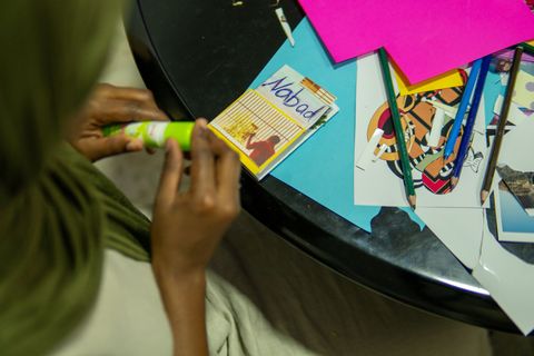 Making a collage book