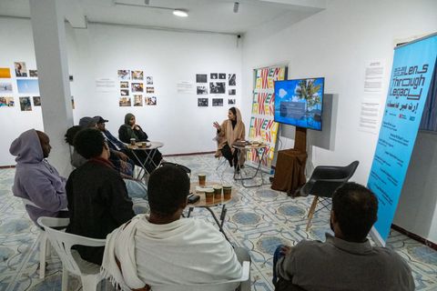 Artist talk at the Lens through Legacy exhibition